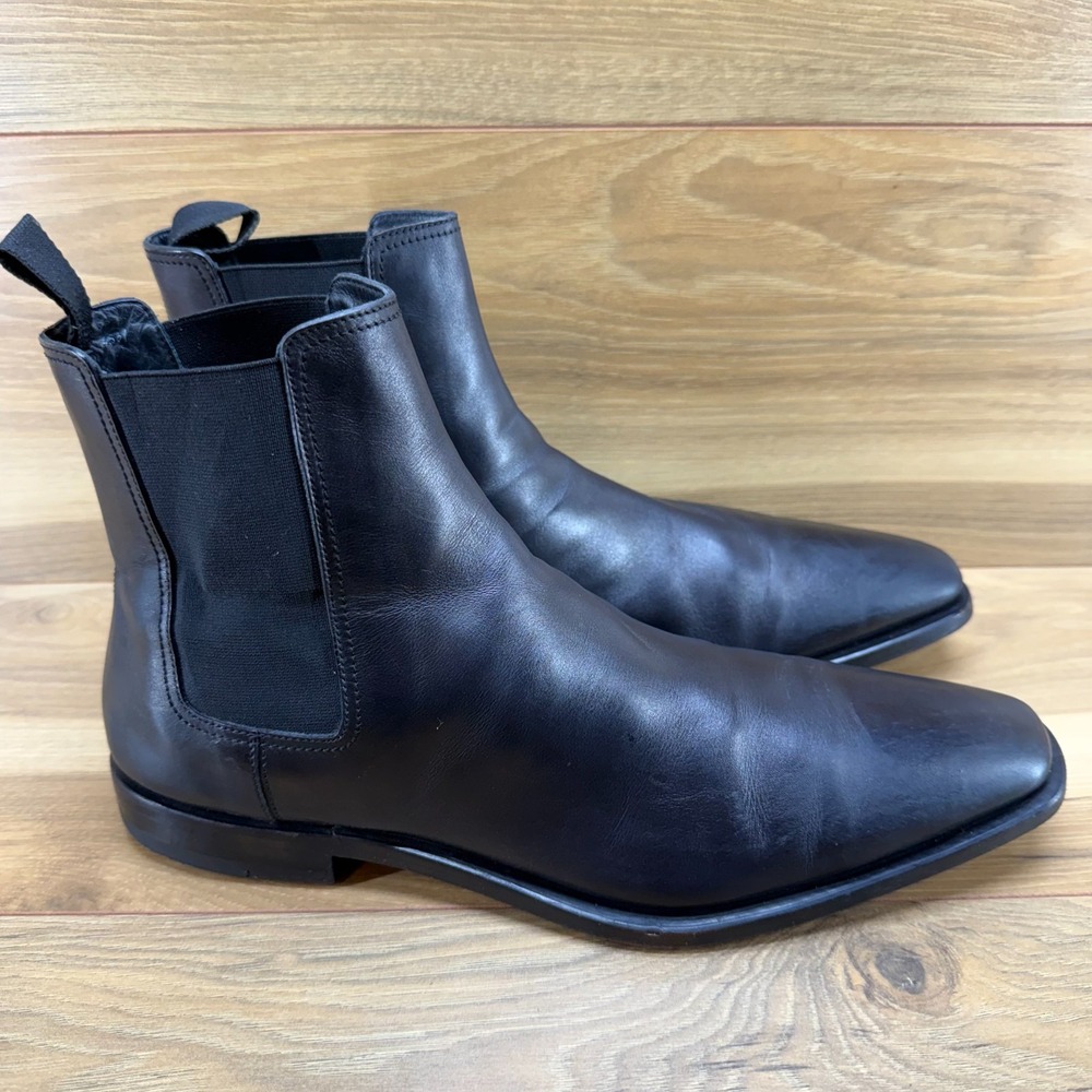 BERLUTI Paris Capri Chelsea‎ Boots Mens US 10.5 UK 9.5 Black Leather $2900